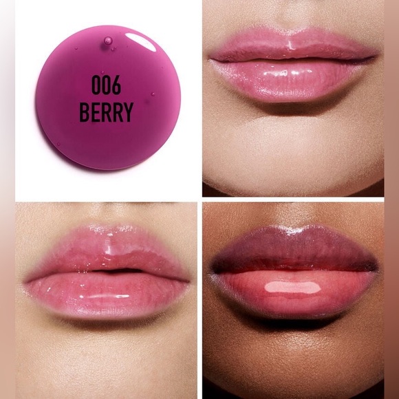 Dior Addict Backstage Lip Glow Oil Cherry Oil 006 Berry Full Size New In Box - Picture 2 of 4